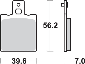 Pastilla de freno SBS P519-RSI