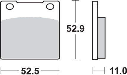 Pastilla de freno SBS P526-HF