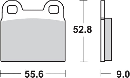 Pastilla de freno SBS P527-HF