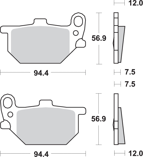 Pastilla de freno SBS P528-HF
