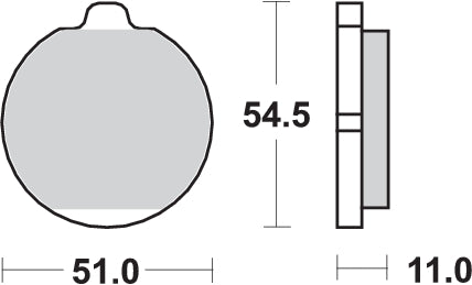 Pastilla de freno SBS P530-HF