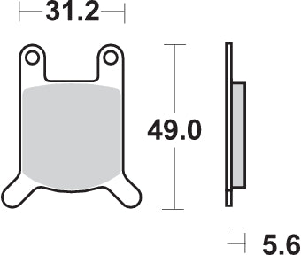 Pastilla de freno SBS P532-HF