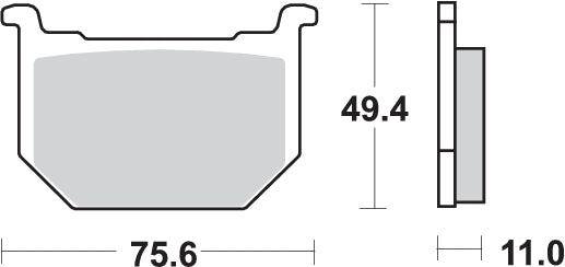 Pastilla de freno SBS P533-HF