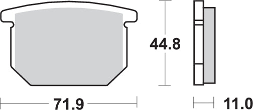 Pastilla de freno SBS P534-HF