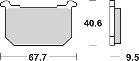 Pastilla de freno SBS P540-HF