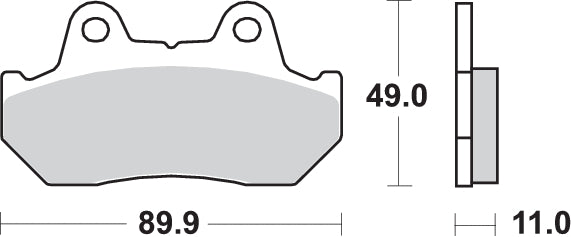 Pastilla de freno SBS P542-HS
