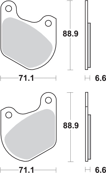 Pastilla de freno SBS P543-HF