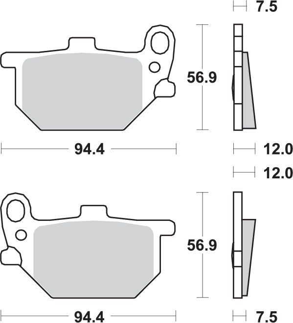 Pastilla de freno SBS P545-HF