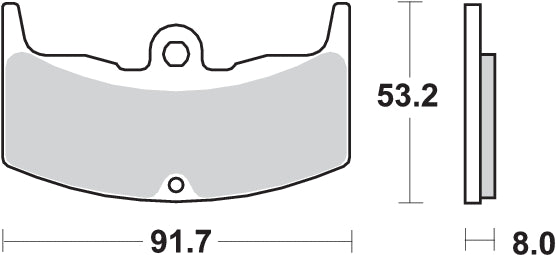 Pastilla de freno SBS P552-HF