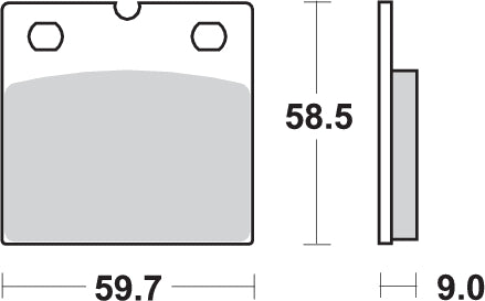Pastilla de freno SBS P554-HF