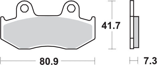 Pastilla de freno SBS P558-SI