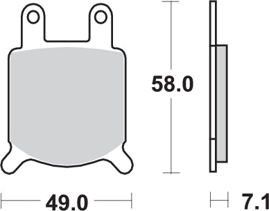 Pastilla de freno SBS P560-HF