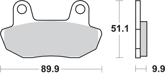 Pastilla de freno SBS P561-HF