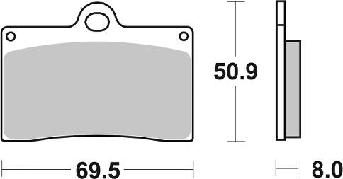 Pastilla de freno SBS P566-RST