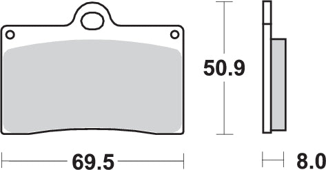 Pastilla de freno SBS P566-RSI