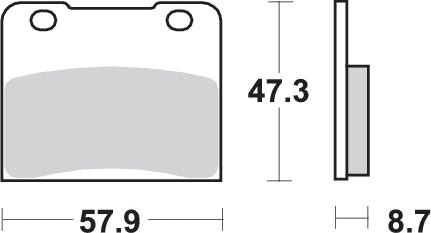 Pastilla de freno SBS P578-HF