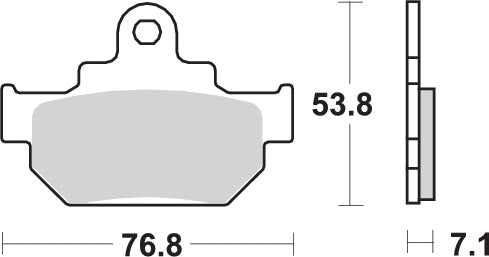Pastilla de freno SBS P581-HF