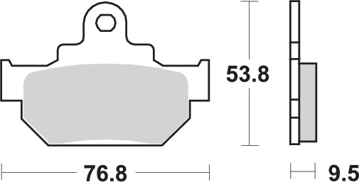 Pastilla de freno SBS P582-HF
