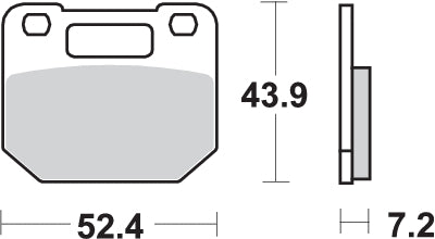 Pastilla de freno SBS P587-HF