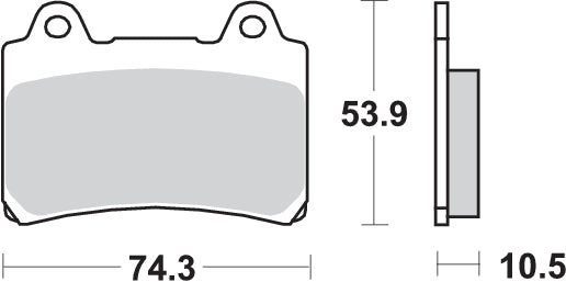 Pastilla de freno SBS P590-HF
