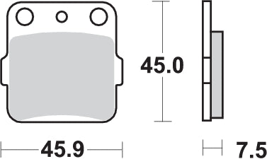 Pastilla de freno SBS P592-RSI