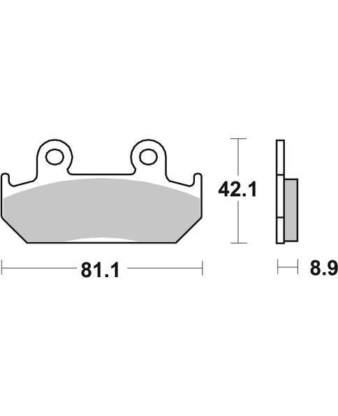 Pastilla de freno SBS P593-RST