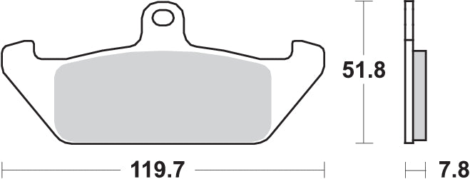 Pastilla de freno SBS P594-HF