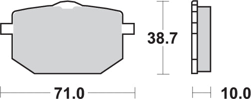 Pastilla de freno SBS P596-HS