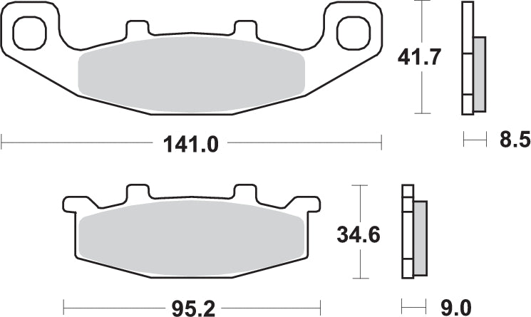 Pastilla de freno SBS P597-HF