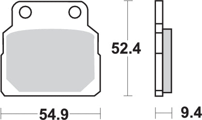 Pastilla de freno SBS P598-HF