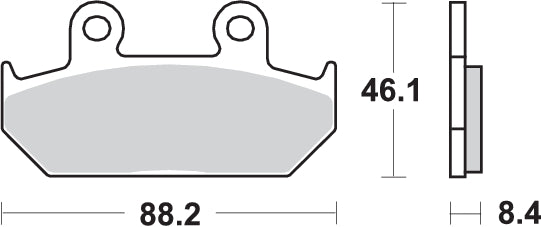 Pastilla de freno SBS P600-HS