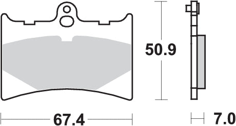 Pastilla de freno SBS P601-HF