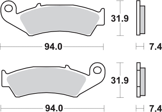 Pastilla de freno SBS P603-SI