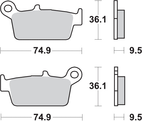 Pastilla de freno SBS P604-SI