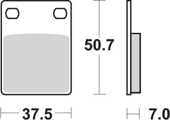 Pastilla de freno SBS P606-HF
