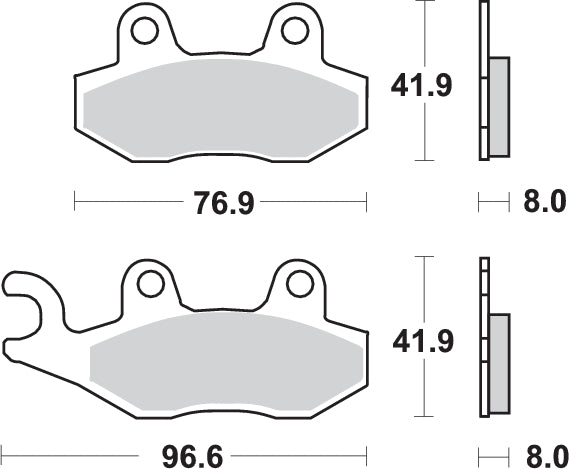 Pastilla de freno SBS P611-HF