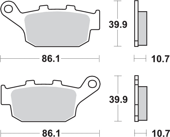 Pastilla de freno SBS P614-HF
