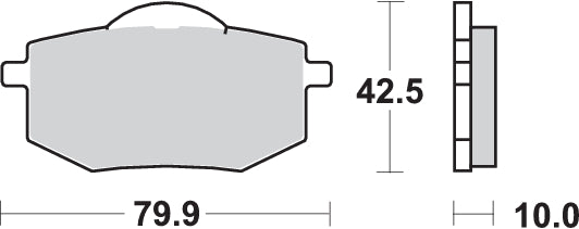 Pastilla de freno SBS P616-HF