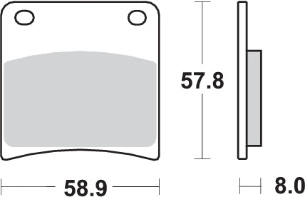 Pastilla de freno SBS P620-HF