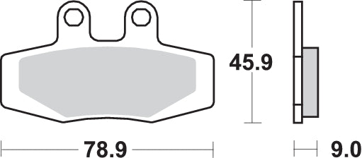 Pastilla de freno SBS P621-HF