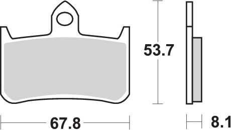 Pastilla de freno SBS P622-HF