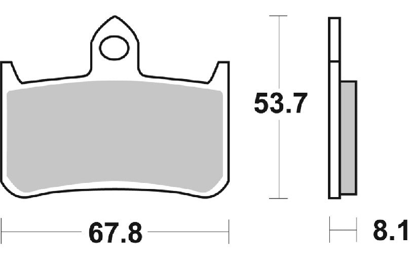 Pastilla de freno SBS P622-DC