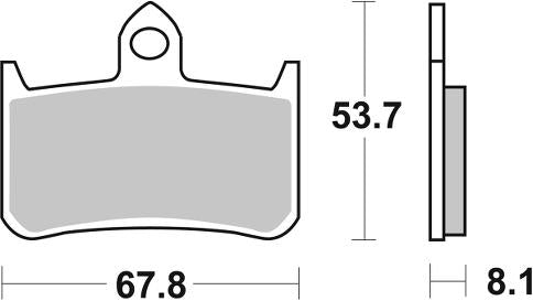 Pastilla de freno SBS P622-RST