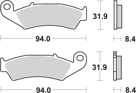 Pastilla de freno SBS P623-HF