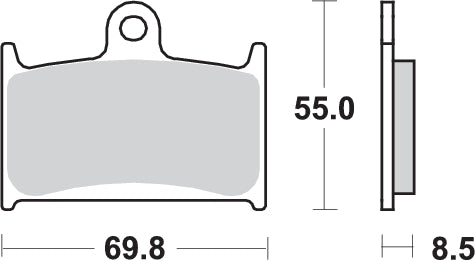 Pastilla de freno SBS P624-DC