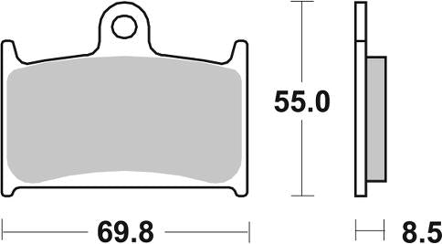 Pastilla de freno SBS P624-RST