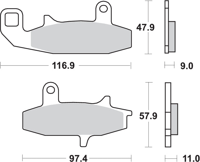 Pastilla de freno SBS P626-HF