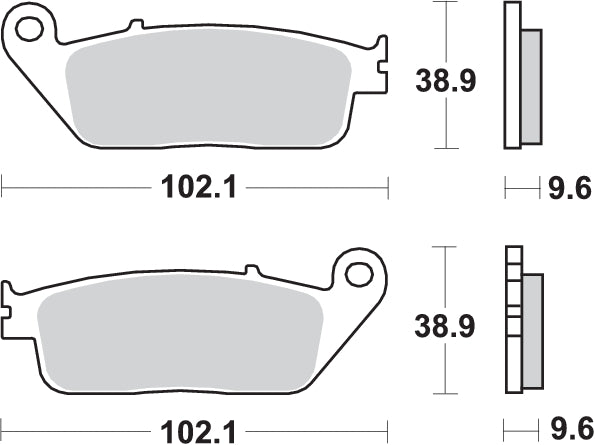 Pastilla de freno SBS P630-LS