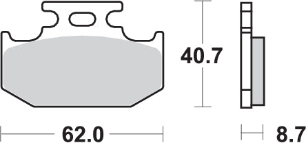 Pastilla de freno SBS P632-HF