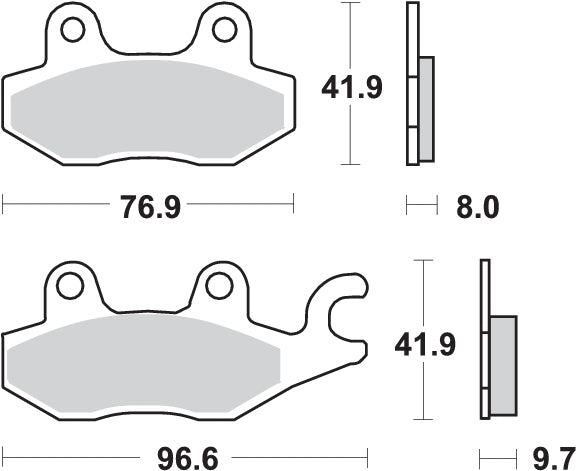 Pastilla de freno SBS P633-HF